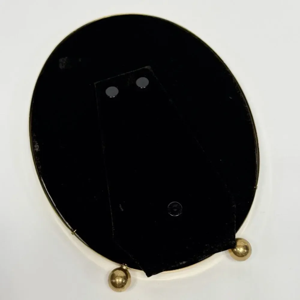 Vintage Brass Oval Picture Photo Frame 5x7